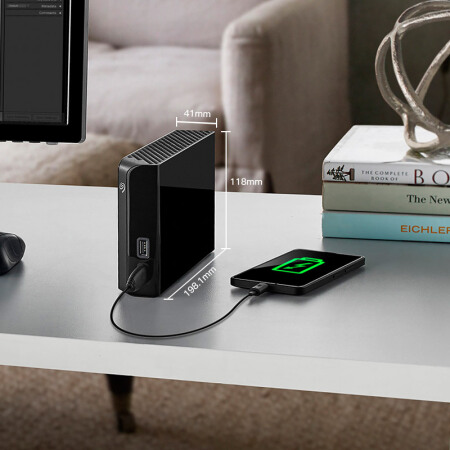 希捷 桌面移動硬盤 8TB USB Hub 擴展塢 3.5英寸