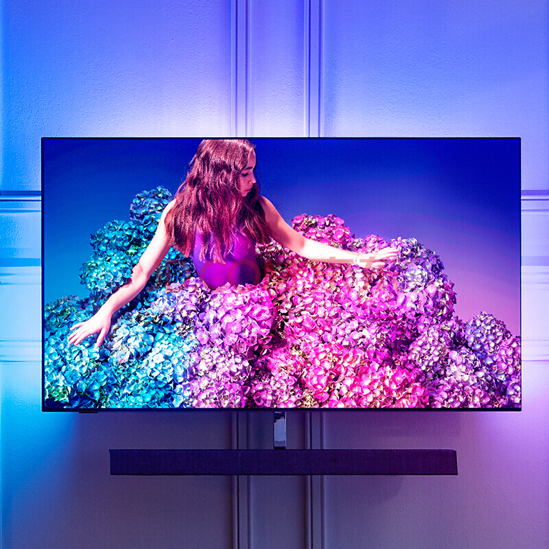 飛利浦（PHILIPS）65OLED934/T3 65英寸 歐風-OLED BW音箱杜比全景聲 環景光4K超高清網絡液晶智能電視機