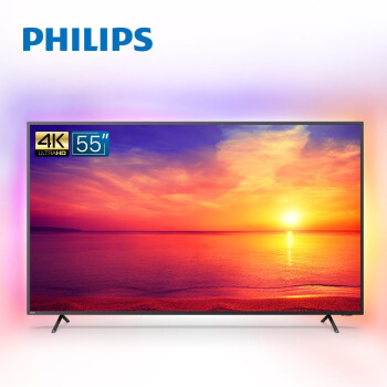 飛利浦（PHILIPS）55PUF8565/T3 55英寸 4K環景光 舒視藍護眼 藍牙AI語音智能電視