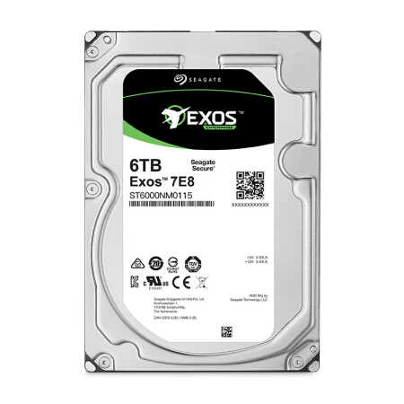 希捷(Seagate)6TB 256MB 7200RPM 企業(yè)級硬盤 SATA接口 希捷銀河Exos 7E8系列(ST6000NM0115)