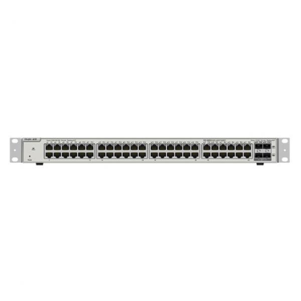 銳捷（Ruijie）三層網管48口千兆交換機RG-NBS5100-48GT4SFP 4個千兆光口 灰色