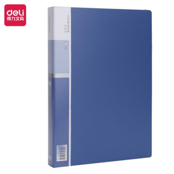 得力(deli)A4/60頁資料冊/插袋文件冊/活頁文件夾/文件收納袋 辦公用品5005