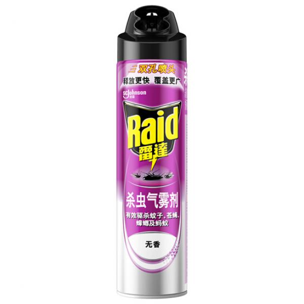 雷達(dá)(Raid) 殺蟲劑噴霧 600ml 無香型 殺蟑噴霧 殺蟲氣霧劑 殺蟑螂藥 滅蟑螂