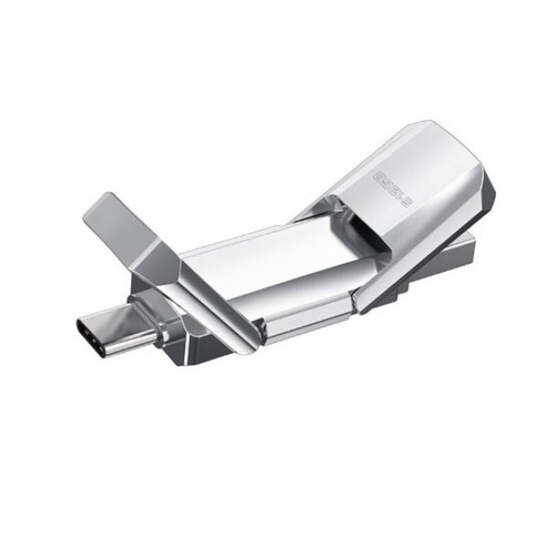 愛國者（aigo）U393  USB3.1 Type-C雙U口 高速固態(tài)U盤 讀520MB/s 寫420MB/s 手機U盤 狂飆移動固態(tài)硬盤128GB
