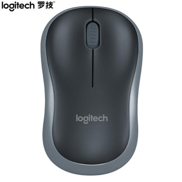  羅技（Logitech） M185辦公家用鼠標(biāo)筆記本臺式機(jī)電腦光無線鼠標(biāo) 灰邊
