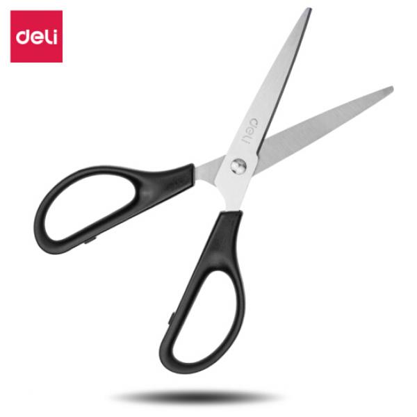 得力(deli)170mm辦公家用生活剪刀 1把 辦公用品 黑色0603