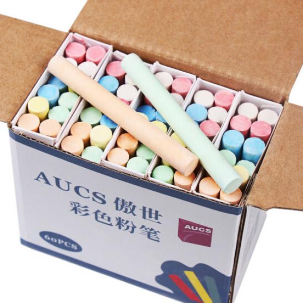 AUCS傲世 彩色粉筆兒童涂鴉筆綠板黑板報專用粉筆