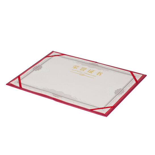 晨光(M&G)文具12K紅色絨面榮譽證書 230*157mm燙金豎式證書 尊賢系列學校/企業褒獎證書 10本裝ASCN9514