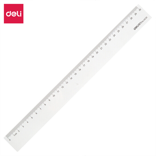  得力(deli)30cm辦公通用直尺 測量繪圖尺子 辦公用品 6230