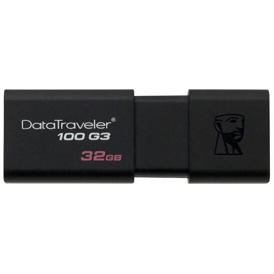 金士頓（Kingston）32GB USB3.0 U盤 DT100G3 黑色