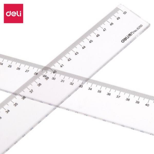 得力 單個裝 50cm 塑料直尺  6250