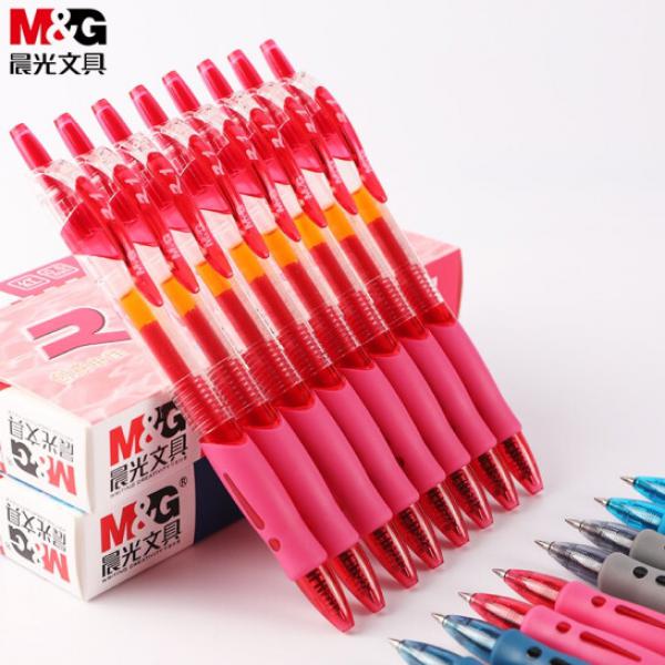 晨光（MG）文具創意者系列按動子彈頭中性筆簽字筆水筆 GP1008 紅色 單支