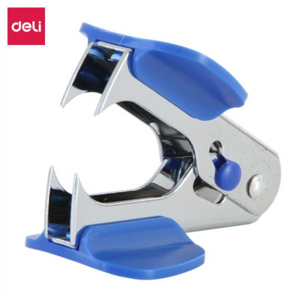 得力(deli)12#高效便捷起釘器 帶安全鎖 辦公用品 藍色0231