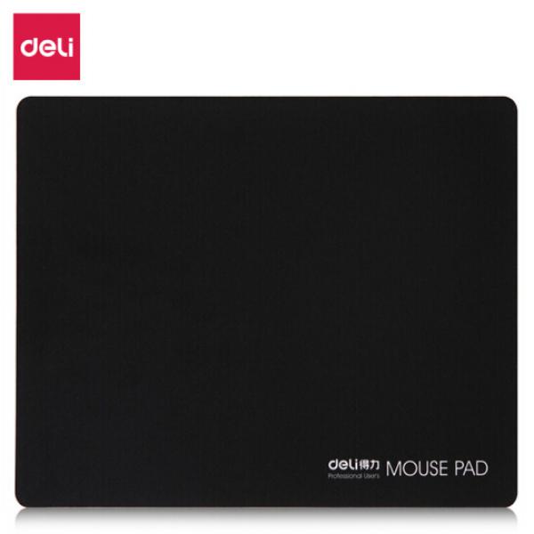得力(deli)耐磨辦公游戲鼠標墊 辦公用品 黑色3692 250mm*200mm*3mm