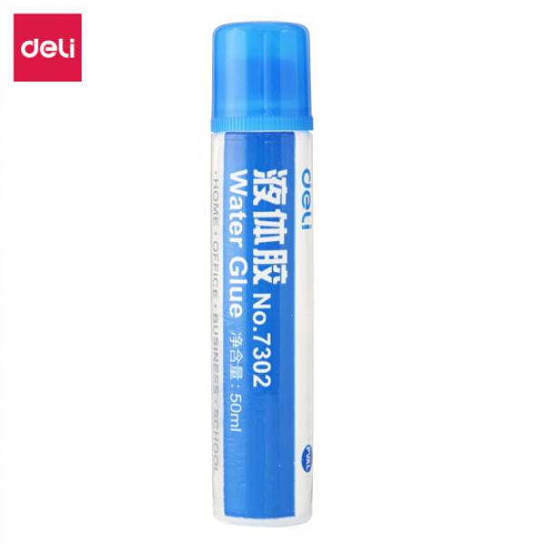 得力(deli)50ml高粘度普通實用型液體膠/膠水 無色無甲醛 單支裝 辦公用品 7302
