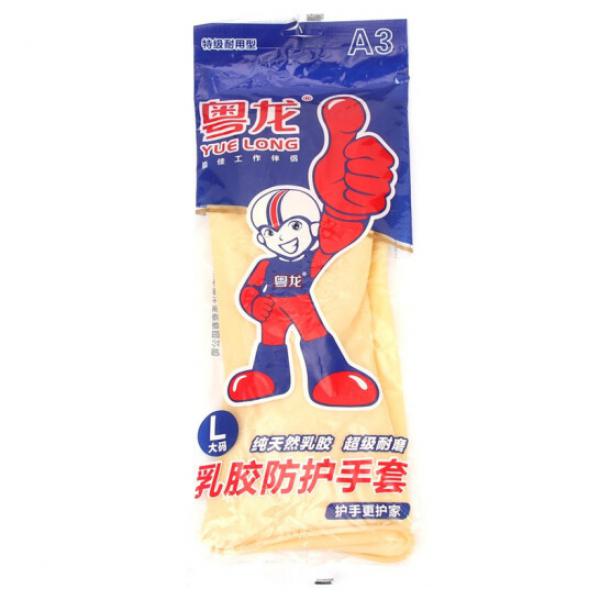 粵龍 加厚乳膠手套 L碼 