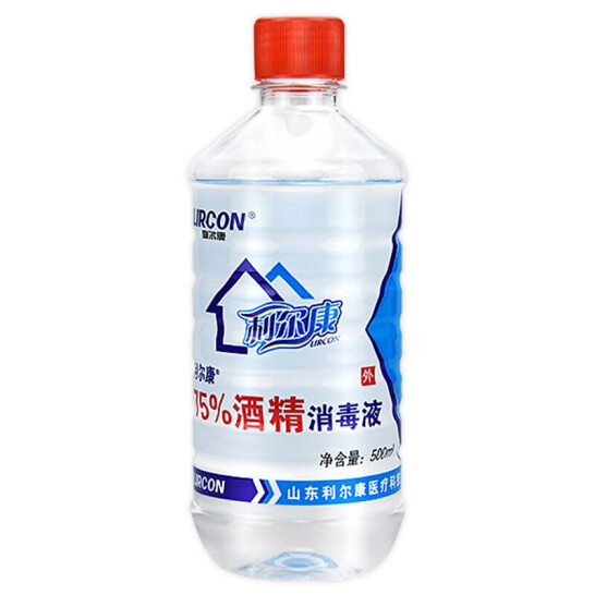 利爾康 75%度醫用酒精消毒液 500ml/瓶