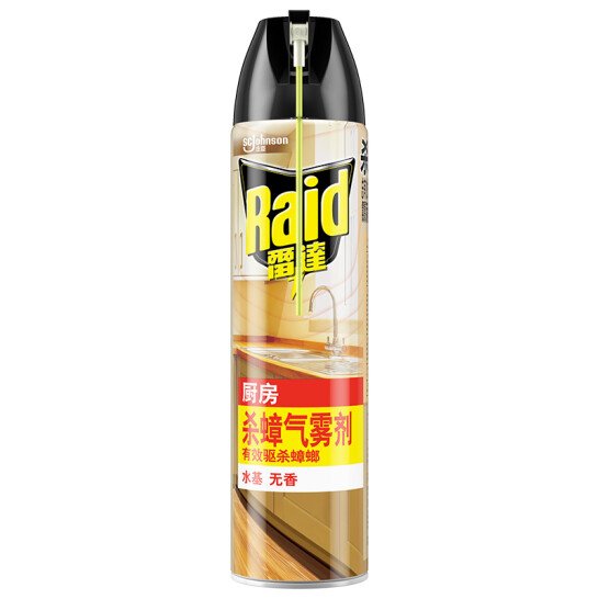 雷達(Raid) 殺蟑劑噴霧 600ml 水基 無香型 殺蟲劑噴霧 殺蟲氣霧劑 殺蟑螂藥 滅蟑螂