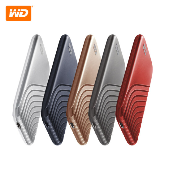 西部數據(WD)2TB NVMe 移動固態硬盤（PSSD） My Passport隨行SSD版 星火紅 Type-C接口 防摔 加密