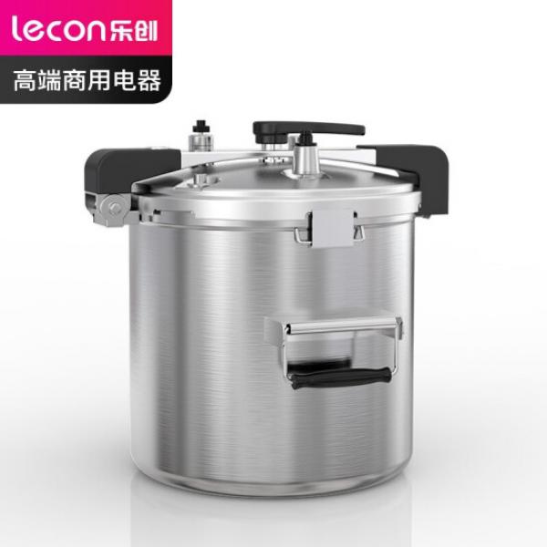 樂創( lecon) 商用高原壓力鍋 304不銹鋼高海拔戶外高壓鍋燃氣適用 37L LC-J-YD37