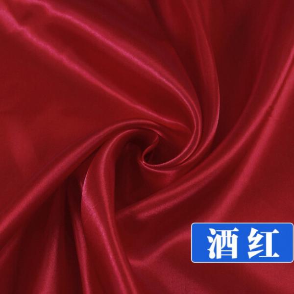 喜淘淘 綢緞布料 04號酒紅 長1米 寬1.5米（購買幾米拍幾件）