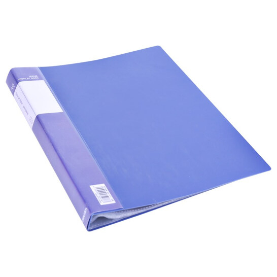 得力（deli）A4文件夾資料冊多層辦公用品檔案夾收納透明資料夾學(xué)生用試卷袋 40頁文件冊 33640