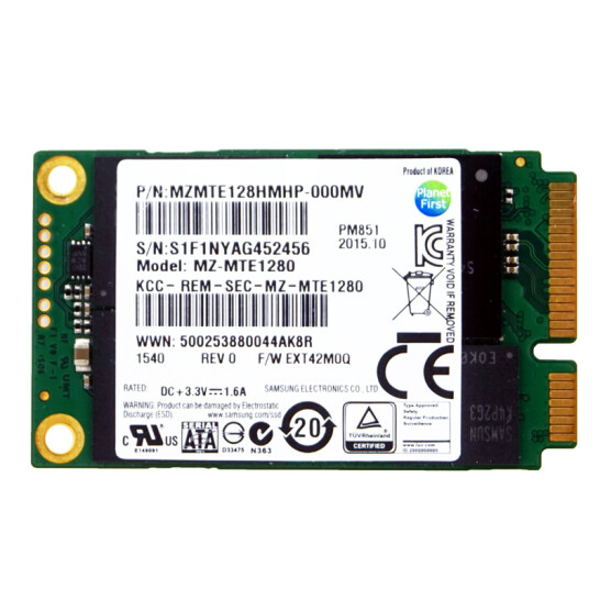 三星PM851 128G/MSATA3.0接口 筆記本SSD固態(tài)硬盤PM871