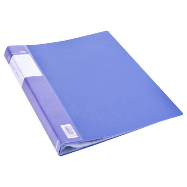 得力（deli）A4文件夾資料冊多層辦公用品檔案夾收納透明資料夾學(xué)生用試卷袋 40頁文件冊 33640
