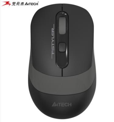 雙飛燕（A4TECH）FG10 飛時代 無線鼠標 筆記本臺式電腦辦公家用便攜省電鼠標 DPI可調 USB接口2.4G 遂空灰