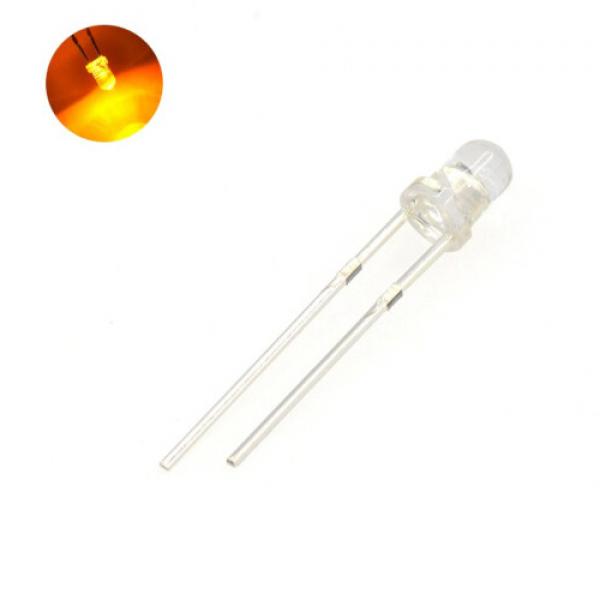 TaoTimeClub LED燈 發光二極管 3MM 圓頭 黃色
