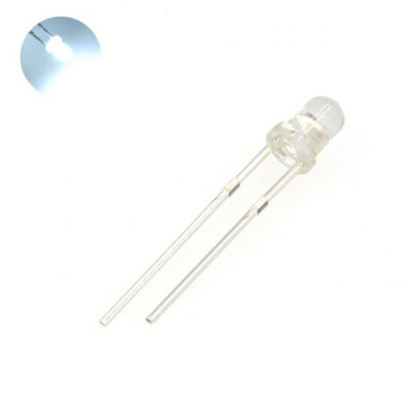 TaoTimeClub LED燈 發光二極管 3MM 圓頭 白色