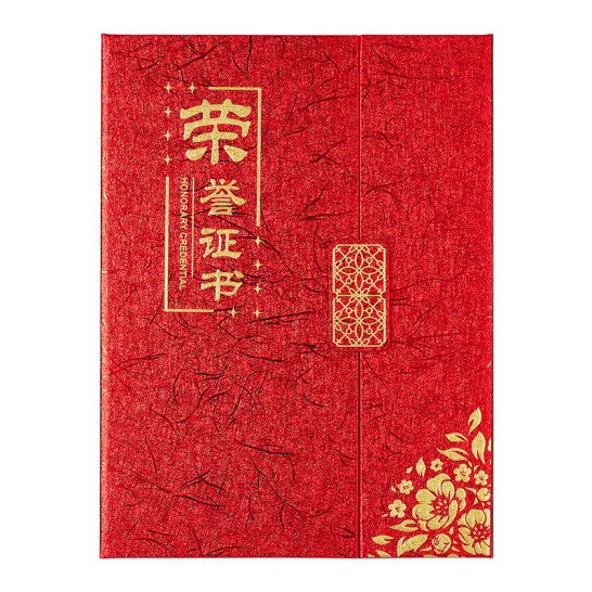 齊心（COMIX）12k 三折頁(yè)榮譽(yù)證書 C5116