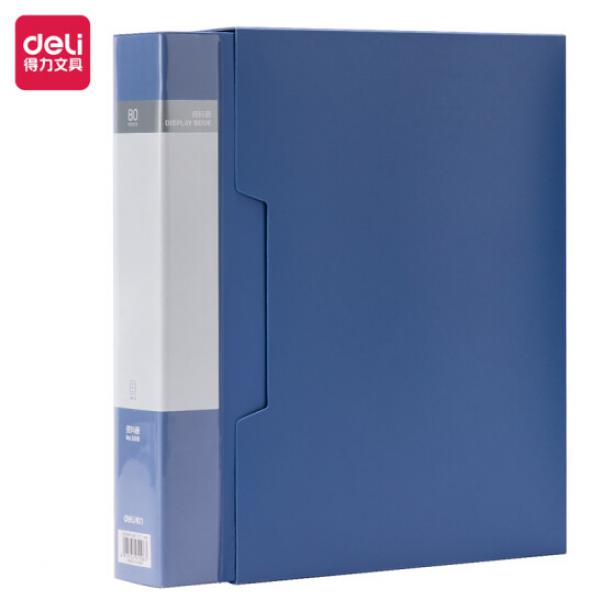 得力(deli)A4/80頁 資料冊 文件活頁收納冊 5108
