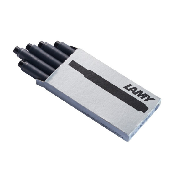 凌美(LAMY)鋼筆 簽字筆筆芯 墨膽墨囊 一次性墨水芯 5支/盒 T10 黑色