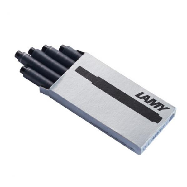 凌美(LAMY)鋼筆 簽字筆筆芯 墨膽墨囊 一次性墨水芯 5支/盒 T10 黑色