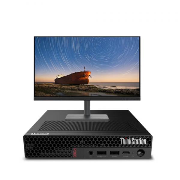 聯想 工作站 ThinkStation P360Tiny圖形渲染設計主機 i5-12500/8G DDR5/512GSSD/集顯/27英寸顯示器