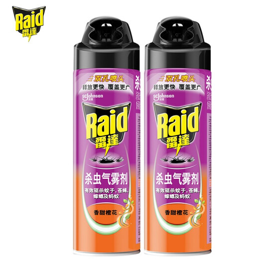 雷達(Raid) 殺蟲劑噴霧550ml/瓶無香型殺蟲氣霧劑 滅蟑螂