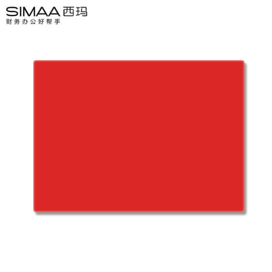 西瑪（SIMAA)財務印章專用墊 方形蓋章墊 紅色1個