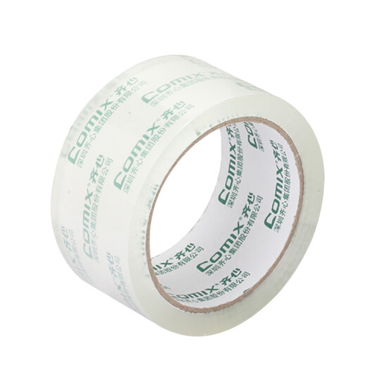 齊心（COMIX） 透明封箱膠帶  寬膠帶 1卷 寬55mm*60y*50um長54.9米/卷 JT5506