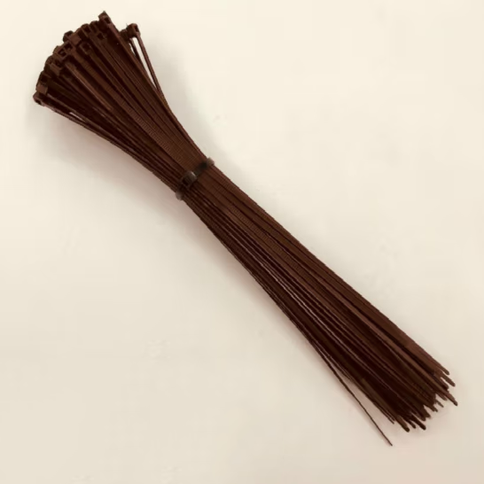 惠利得 自鎖式彩色尼龍扎帶 4*200mm 100根/包 咖啡