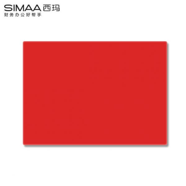 西瑪（SIMAA)財務印章專用墊 方形蓋章墊 紅色1個