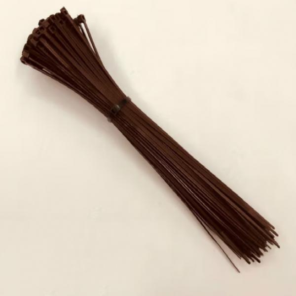 惠利得 自鎖式彩色尼龍?jiān)鷰?4*200mm 100根/包 咖啡