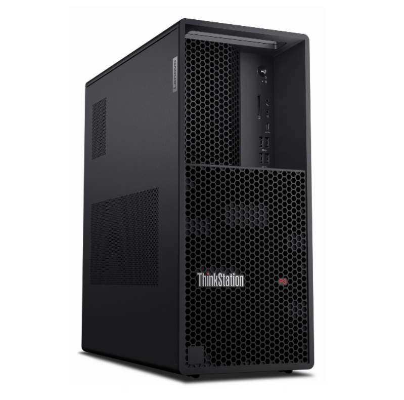 聯想 ThinkStation P3 Tower/i7-13700/16GB-DDR5/256GB SSD/1T HD/集成顯卡/含USB鍵鼠