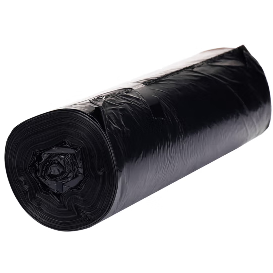 得力(deli)3卷裝 辦公生活垃圾袋50*60cm 辦公用品 黑色 33071