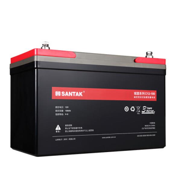 山特C12-100 12V100AH閥控密封免維護(hù)鉛酸蓄電池