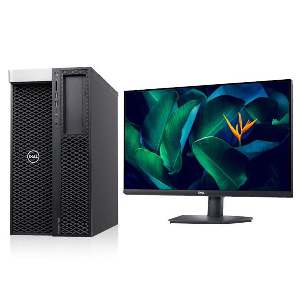 戴爾（DELL）Precision 7920 Tower 001 圖形工作站 /Intel_6230R_Xeon*2/32G*12/1.92G SSD+14T*2 HDD/A5000/27英寸
