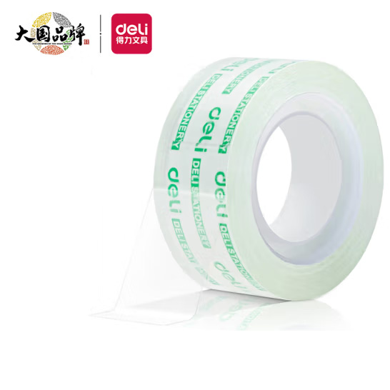 得力(deli)易撕高透學生文具膠帶/小膠帶 18mm*30y(27.4m/卷) 單卷裝 30065