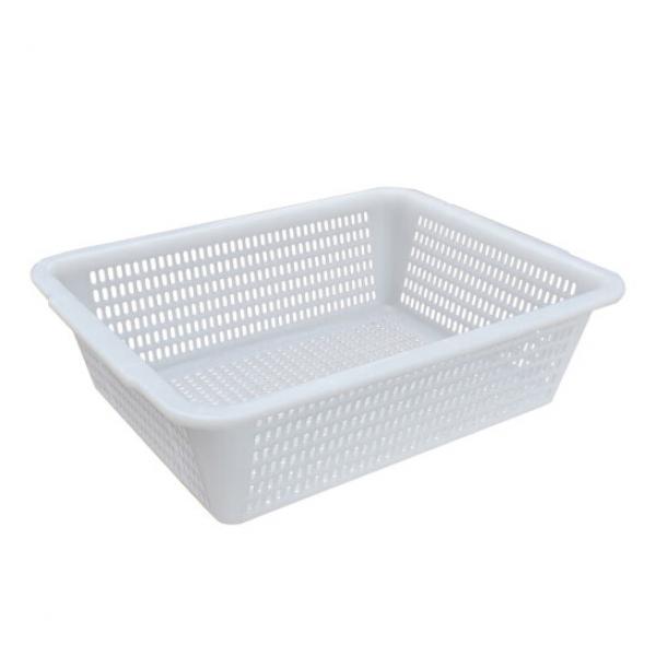 侑家良品 塑料筐 置物收納筐 白色 350*250*80mm 