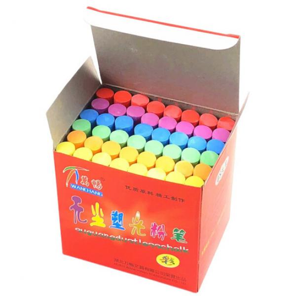 萬暢 無塵粉筆 彩色1盒 48支/盒 50盒/箱
