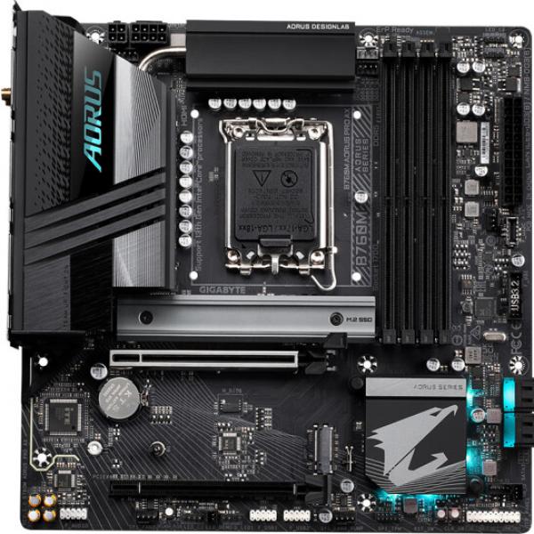 技嘉（GIGABYTE）電競雕WIFI B760M AORUS PRO AX 主板DDR5支持CPU 1390013700KF Intel B760 LGA 1700